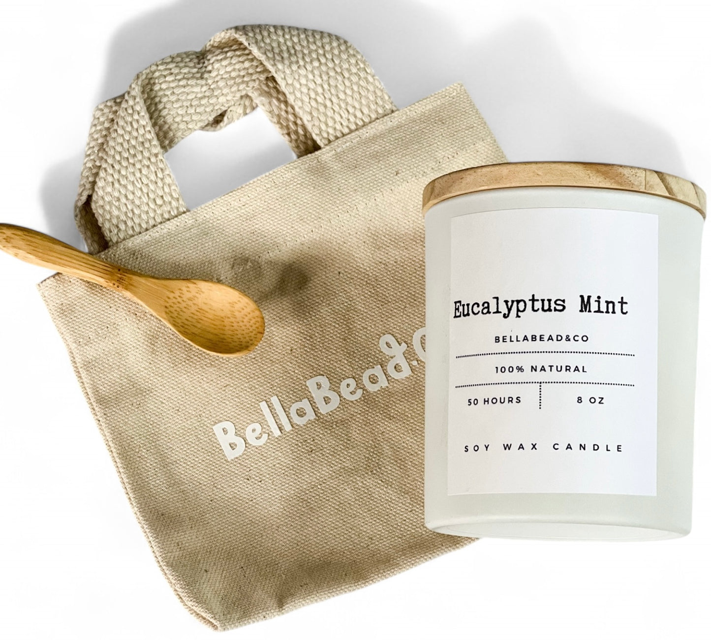 Eucalyptus Mint Candle | Refreshing Herbal Spa Blend | Clean Soy Wax 12oz Candle