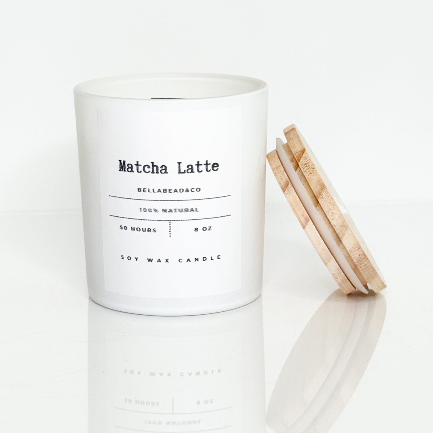 Matcha Latte Candle | Creamy Green Tea Blend | Cozy Café Candle| 12oz Soy Wax Candle
