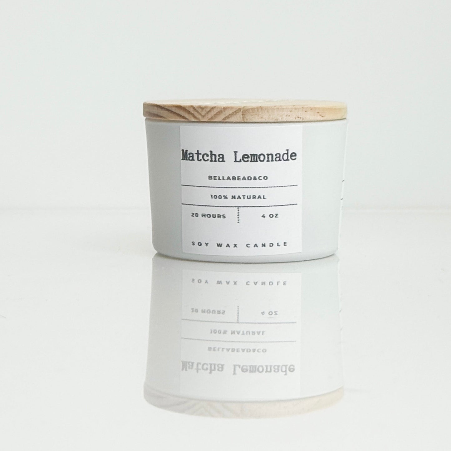 Matcha Lemonade Candle | Fresh Green Tea & Lemon Citrus | Uplifting Candle | 4oz Soy Wax Candle