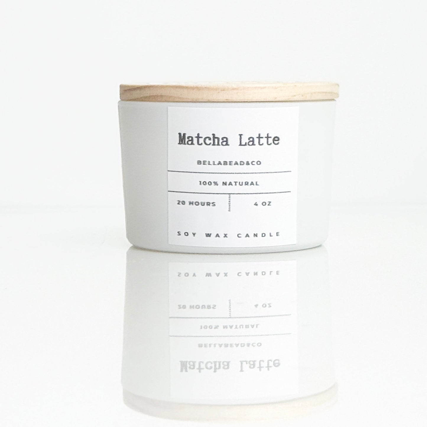 Matcha Latte Candle | Creamy Green Tea Blend | Cozy Café Candle| 4oz Soy Wax Candle