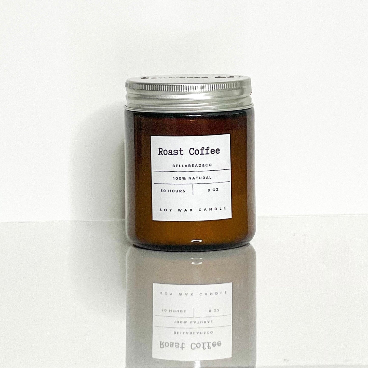 Coffee Candle | Roasted Coffee & Sweet Mocha | Cozy Home Fragrance| Soy Wax 8oz Candle