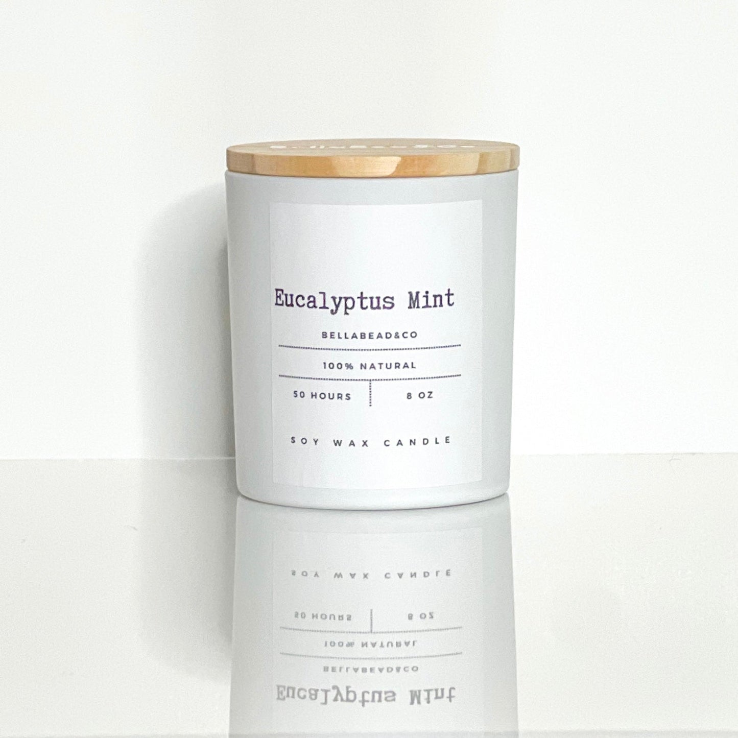 Eucalyptus Mint Candle | Refreshing Herbal Spa Blend | Clean Soy Wax 12oz Candle