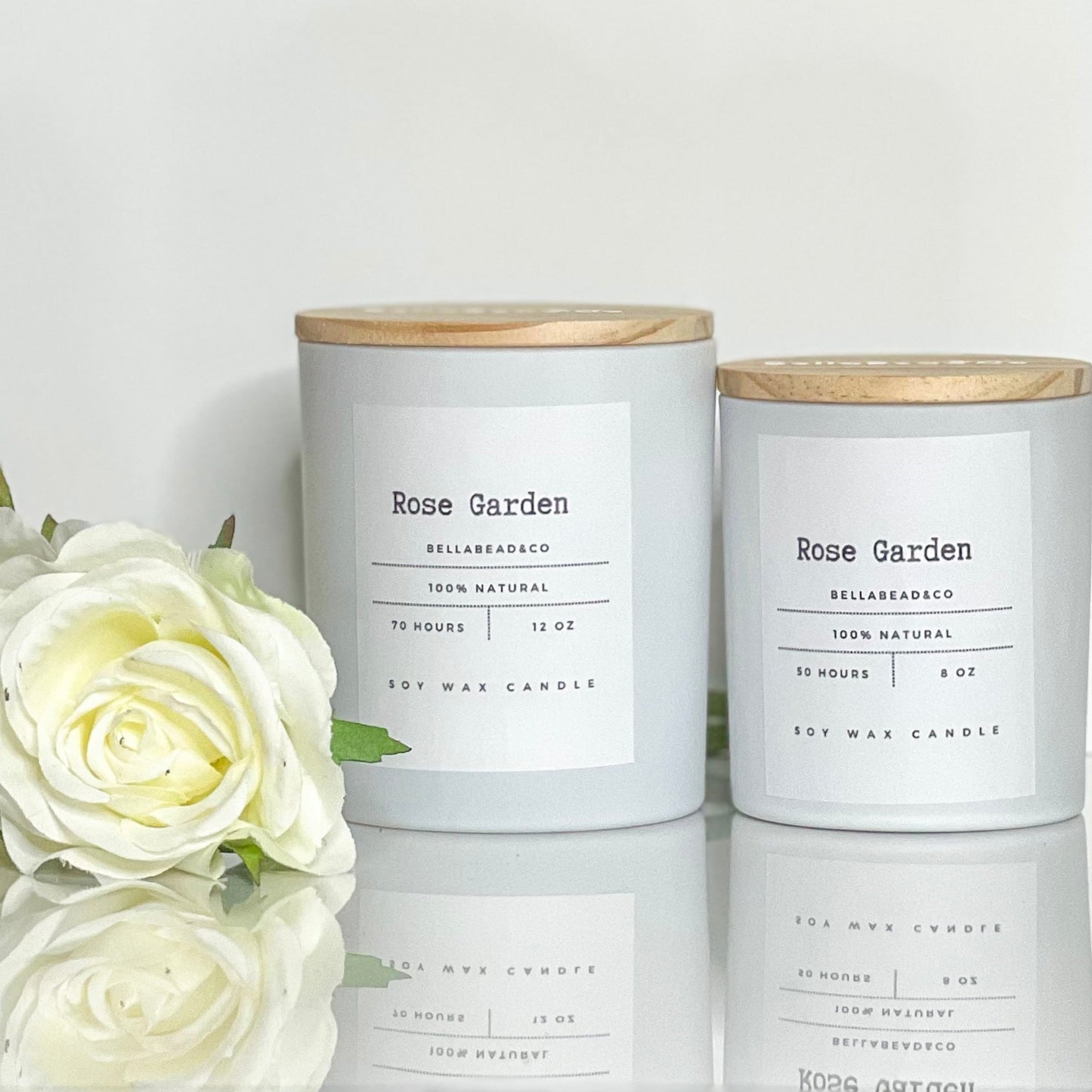 Rose Garden Candle | Fresh Floral Soy Candle | Romantic Home Fragrance |8oz Candle