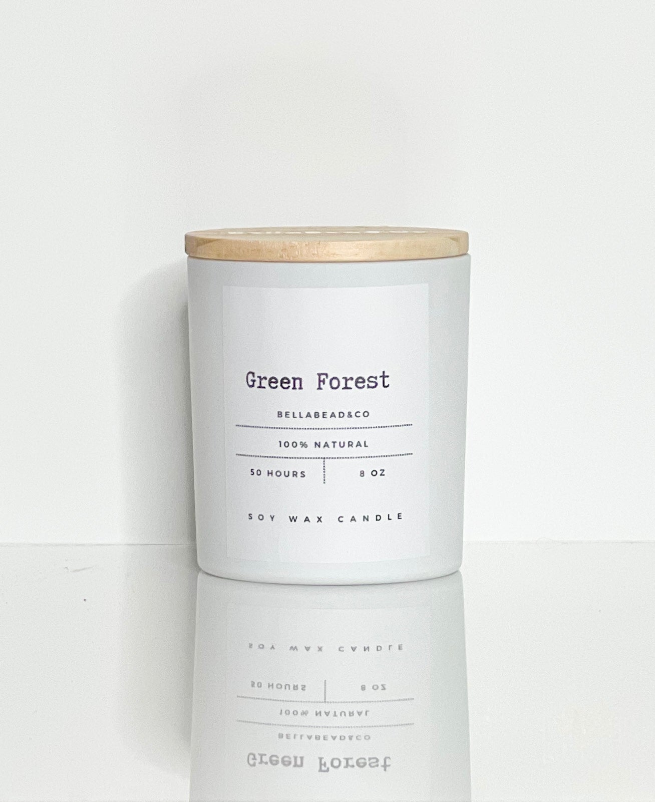 Green Forest Candle | Woodsy Pine & Cedar Blend | Nature Inspired Candle | 8oz Candle