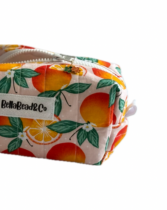 Handmade Makeup Bag - Oranges