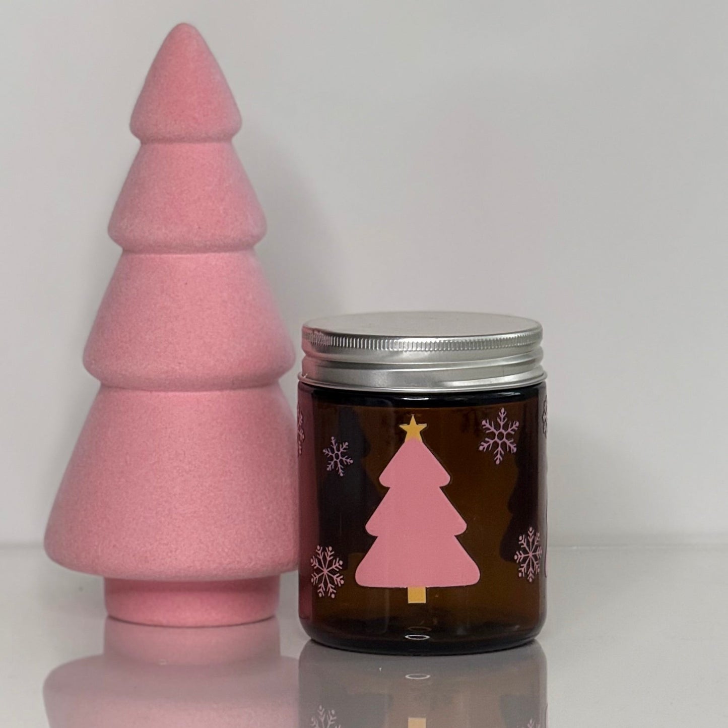 Crushed Candy Cane 8oz Soy Wax Candle