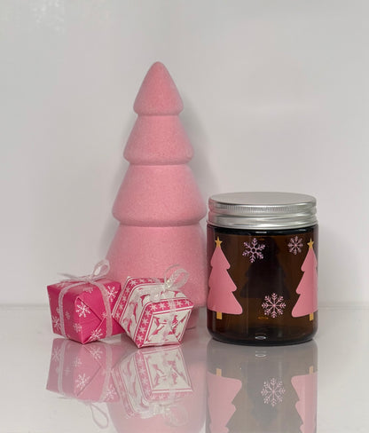 Crushed Candy Cane 8oz Soy Wax Candle