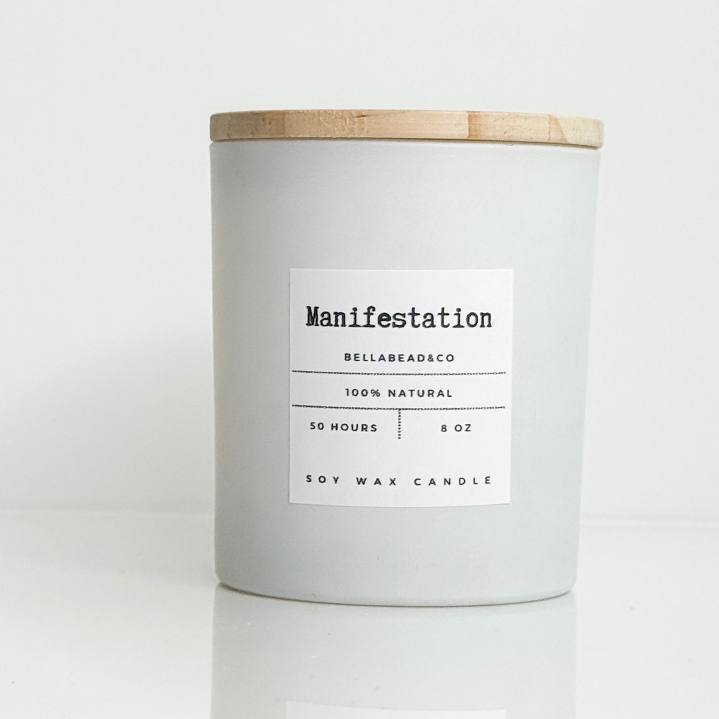Manifestation Candle | Intention Setting | Positive Energy Soy Candle| 8oz Soy Wax Candle
