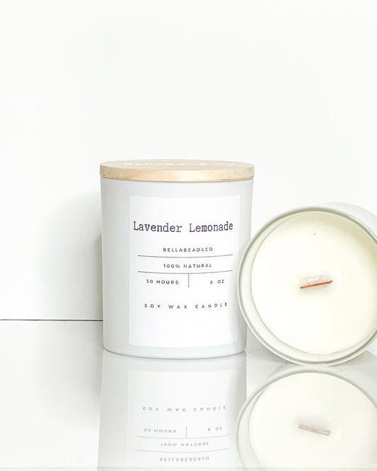 Lavender Lemonade 8oz Soy Wax Candle