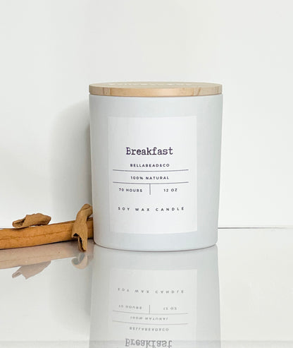 Breakfast 12oz Soy Wax Candle